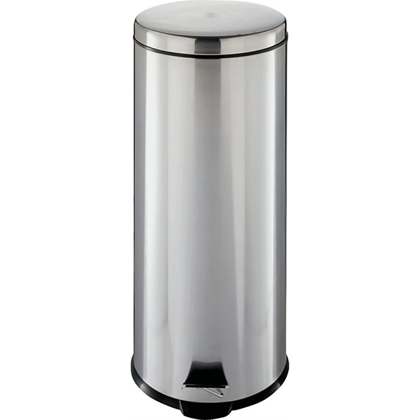 TRASH CAN - STEP SS RND 8 GAL.