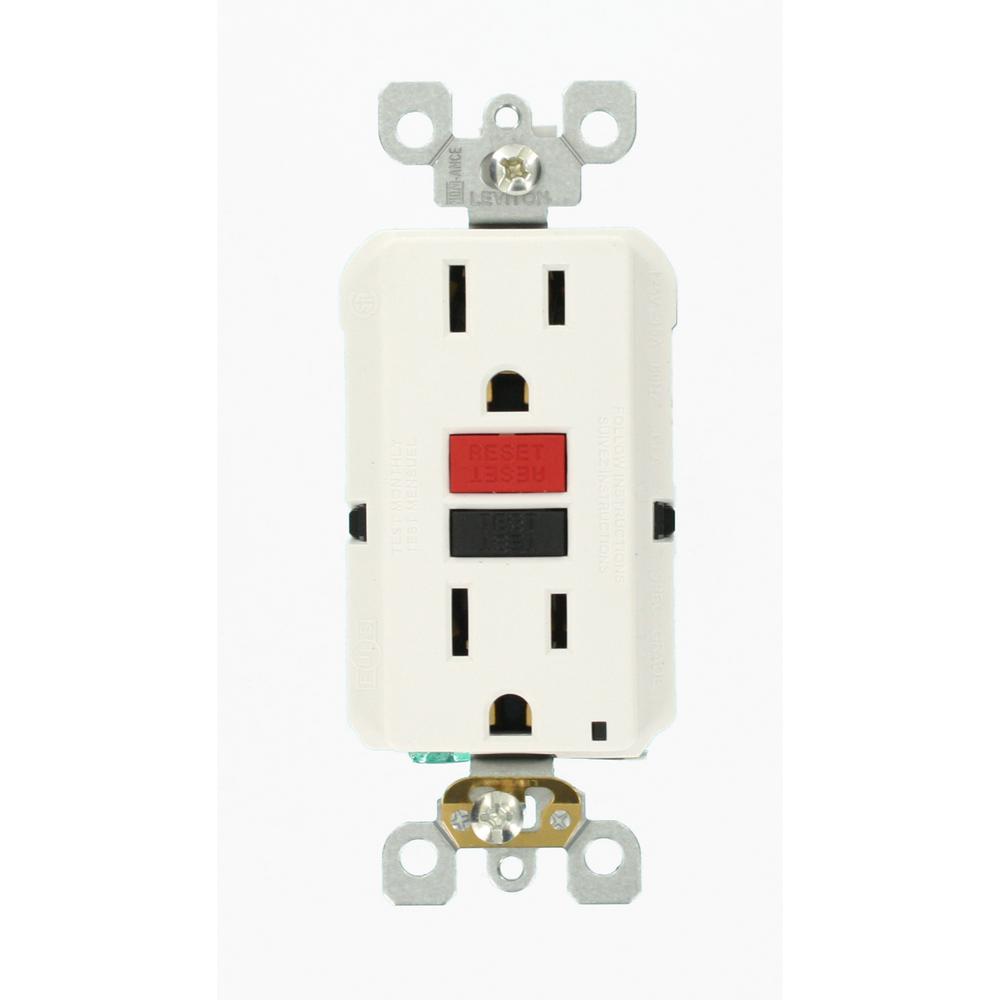 OUTLET - GFCI WHITE 15 AMP TR