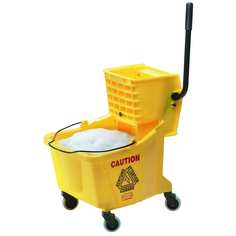 PAIL & WRINGER - 35QT RUBBERMAID