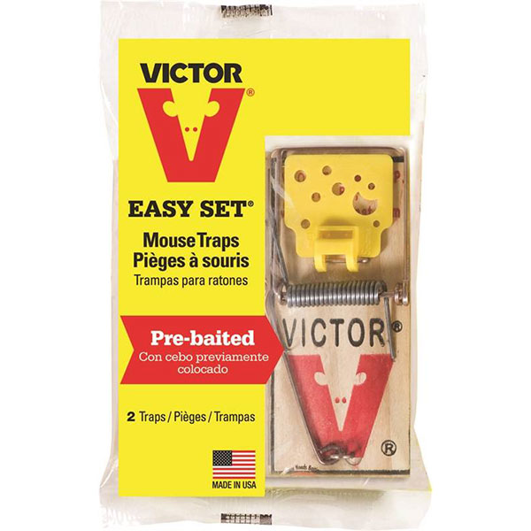 MOUSE TRAP - SNAP  PRE-BAIT PK/2