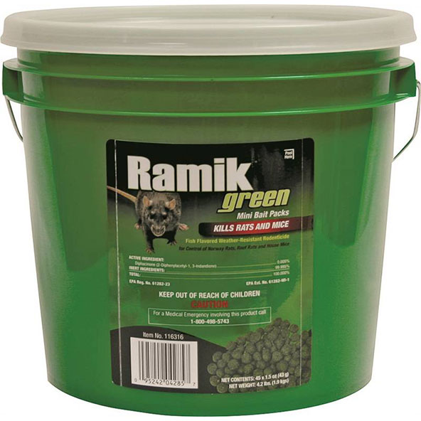 RAT PELLETS - 4.2 LB. PAIL
