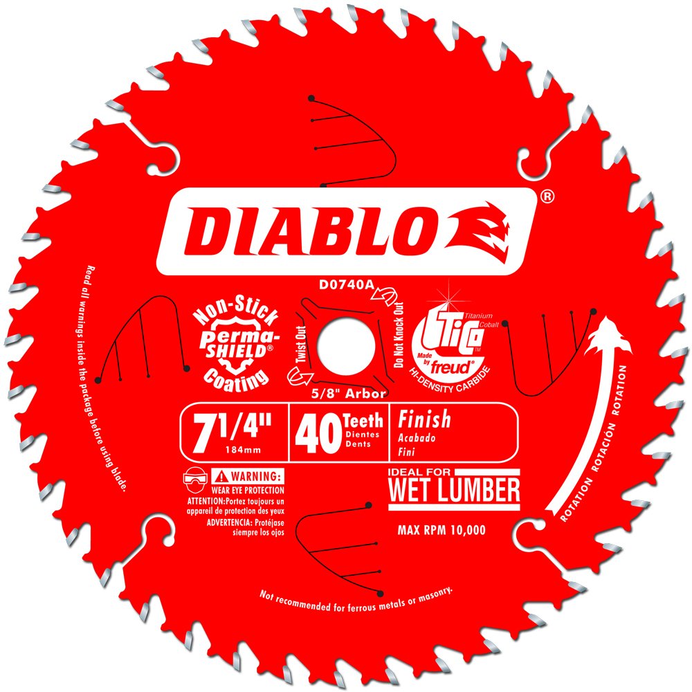 BLADE - 7-1/4" 40T CARB DIABLO