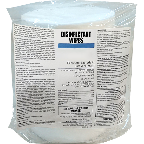 WIPES - DISINFECTANT PK/800