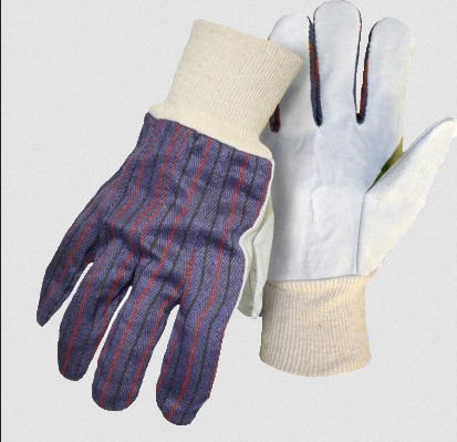 GLOVES - LEATHER PALM KNIT BOSS
