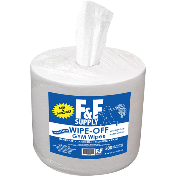 GYM WIPES - F&F WIPE-OFF PK/800