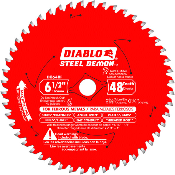BLADE - SAW 6-1/2" 48T DIABLO