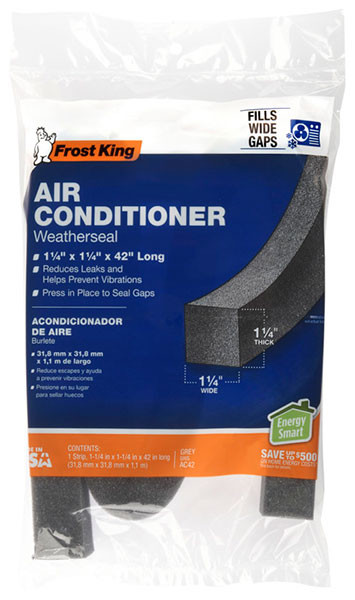 WEATHERSTRIP - 1-1/4" X 42" FOAM