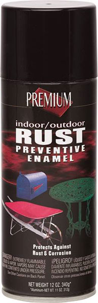 SPRAY PAINT - RUST-OLEUM GLOSSY BLACK (12 OZ.)