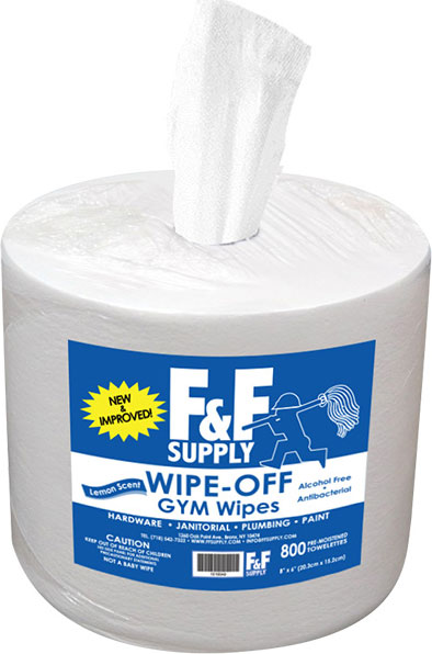 GYM WIPES - F&F WIPE-OFF PK/800