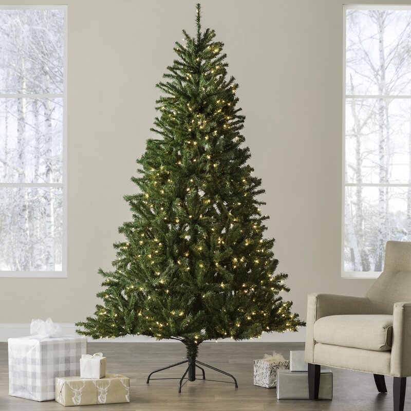XMAS TREE - 7.6' CLEAR LIGHTS W/STAND