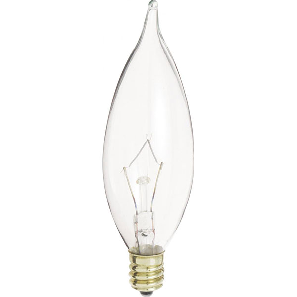 BULB - 60W CLEAR FLAME CAND