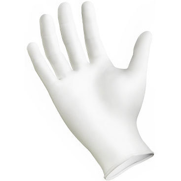 GLOVES - WHITE NIT. MEDIUM