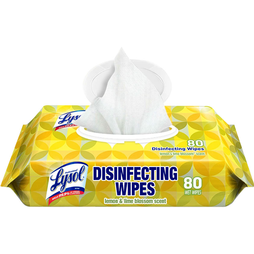 LYSOL WIPES - LEMON LIME XL