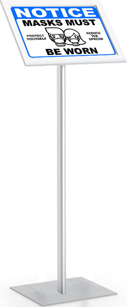 FLOOR STAND - 8-1/2" X 11" SILVER
