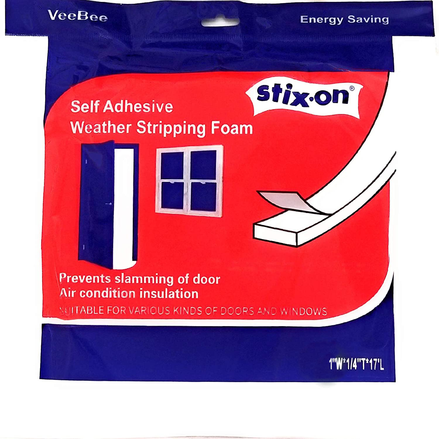 WEATHERSTRIP - 1" X 17' FOAM CH
