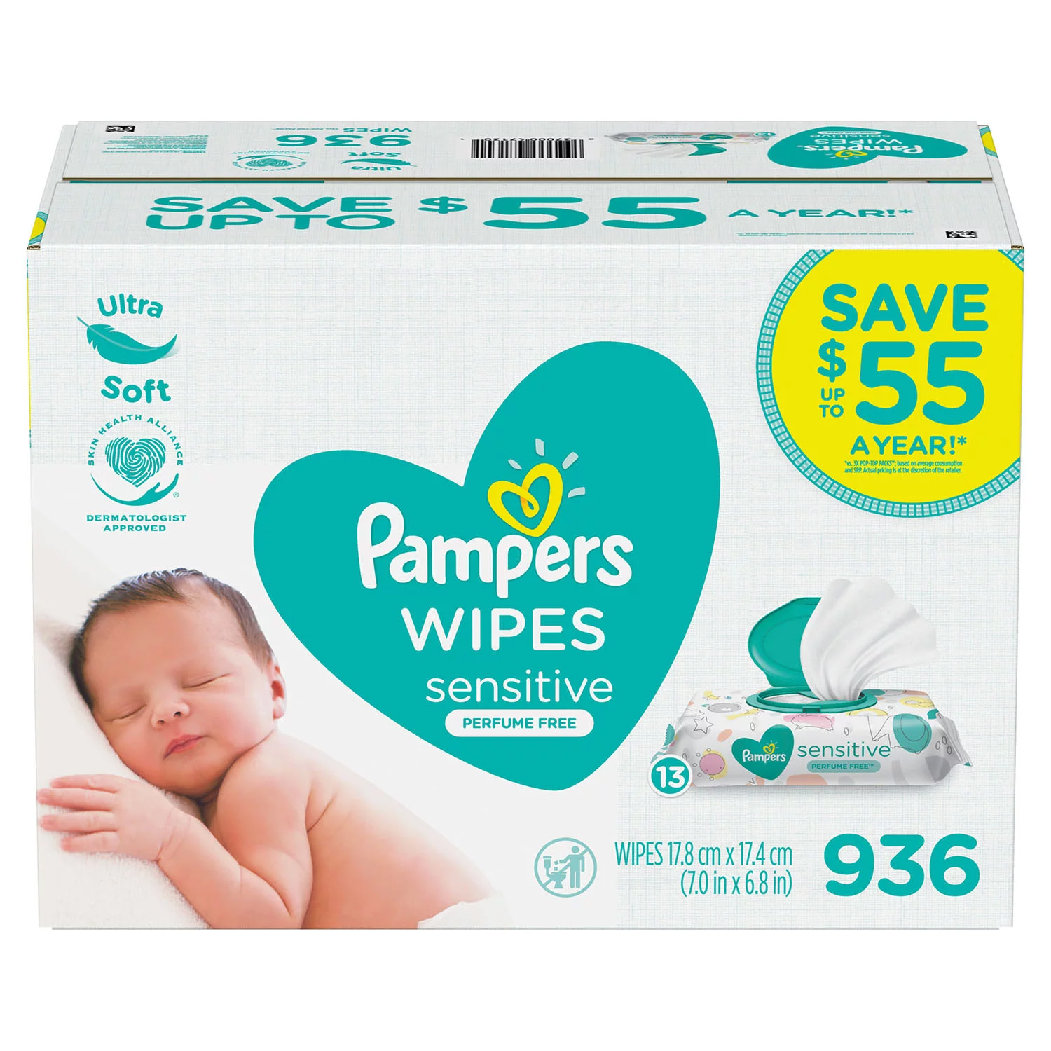 WIPES - PAMPERS SENSITIVE PK/72
