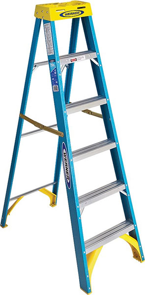 LADDER - FIBERGLASS 6' TYPE I BLUE