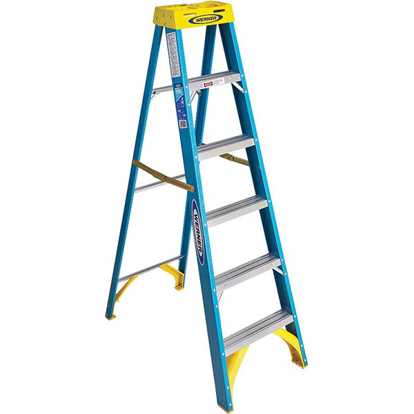 LADDER - FIBERGLASS 6' TYPE I BLUE