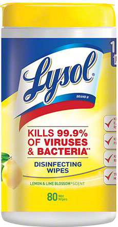 LYSOL WIPES - LEMON/LIME XL CAN