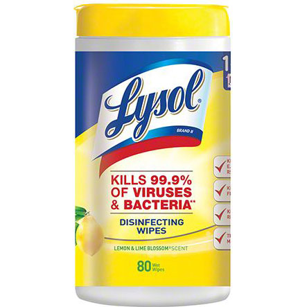 LYSOL WIPES - LEMON/LIME XL CAN