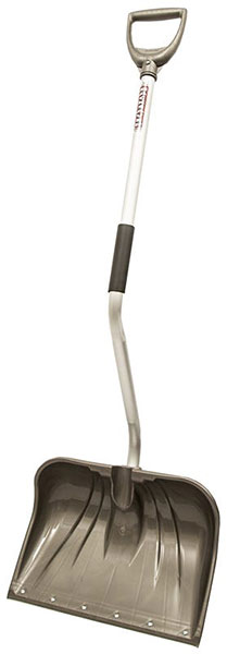 SNOW SHOVEL - 18" POLY BACKSAVER