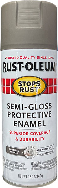 SPRAY PAINT - RUST-OLEUM ANODIZED BRONZE