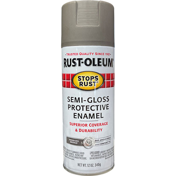 SPRAY PAINT - RUST-OLEUM ANODIZED BRONZE