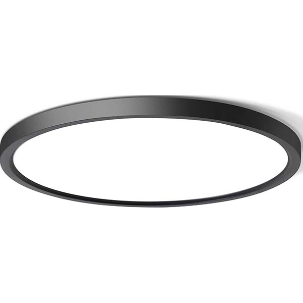 FIXTURE - LED FLUSH MOUNT 12" BLACK