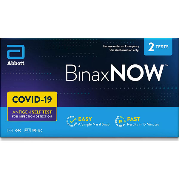 BINAX - COVID 19 RAPID TEST (2 PK.)