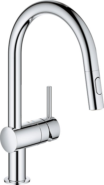 DECK FAUCET - GROHE CHROME SINGLE HANDLE