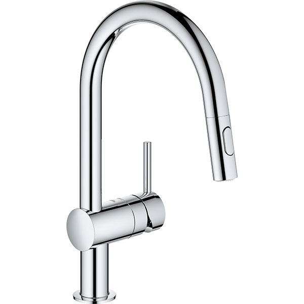 DECK FAUCET - GROHE CHROME SINGLE HANDLE