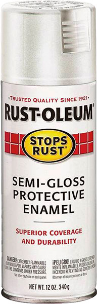 SPRAY PAINT - RUST-OLEUM SEMI-GLOSS WHITE 