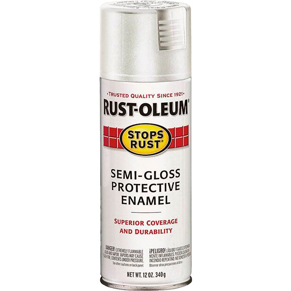 SPRAY PAINT - RUST-OLEUM SEMI-GLOSS WHITE 