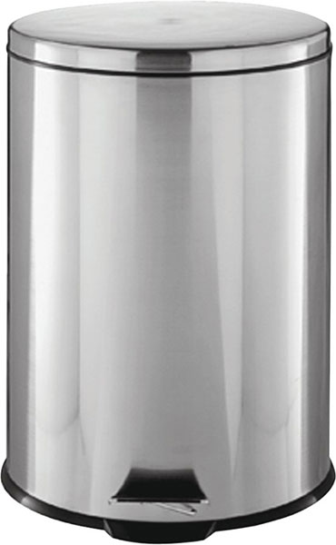 TRASH CAN - STEP SS RND 1.85GAL