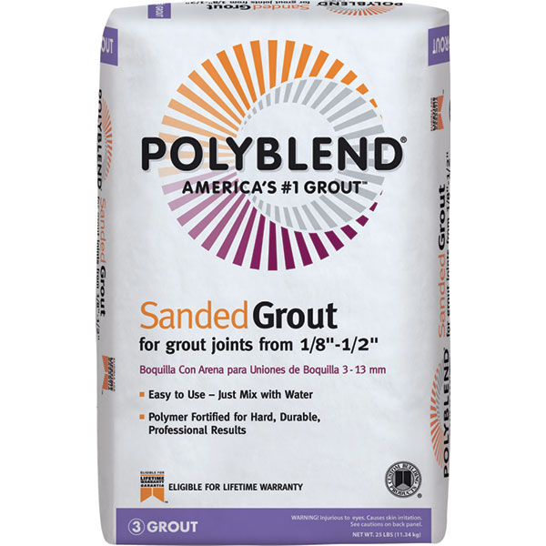 TILE GROUT - 25 LB NATURAL GRAY 