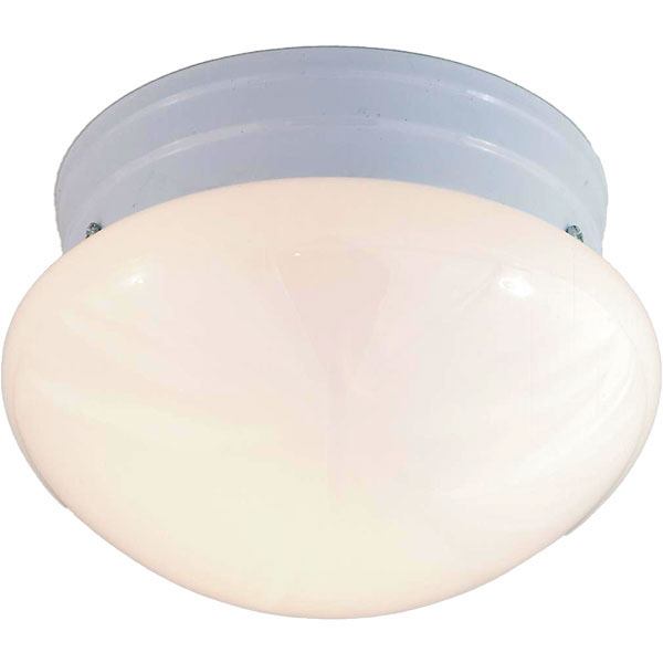 FIXTURE - MUSHROOM 6" WHITE