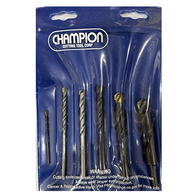 DRILL BIT SET - MASONRY 6 PIECE