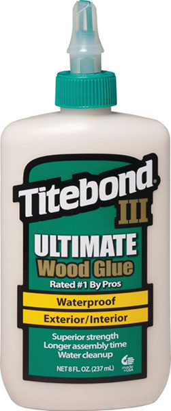 GLUE - WOOD TITEBOND 3  8OZ.