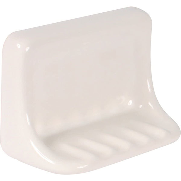 CERAMIC - SOAP DISH WHITE 4X6