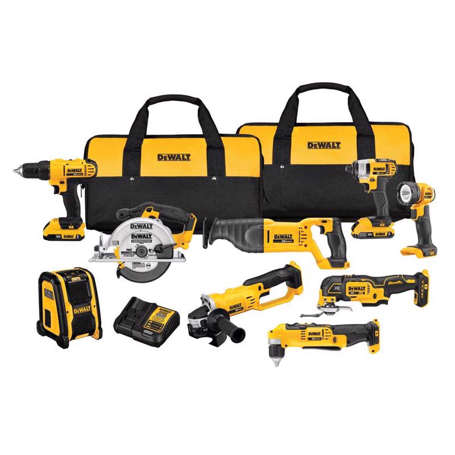 DEWALT TOOL KIT - 9 PIECE COMBO