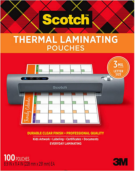 LAMINATING POUCH - 8.9 X 11.4