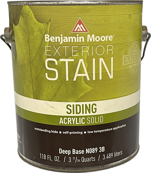 PAINT - BENJAMIN MOORE STAIN EXTERIOR 3X GAL