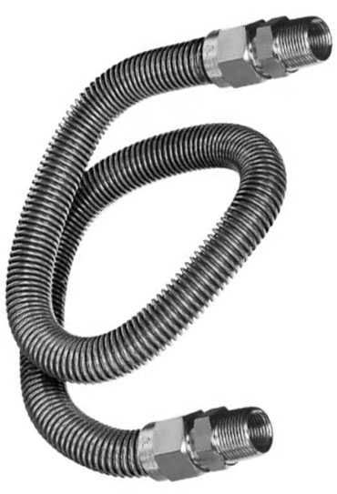 STOVE CONNECTOR - 72" STAINLESS