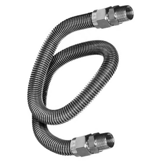 STOVE CONNECTOR - 72" STAINLESS