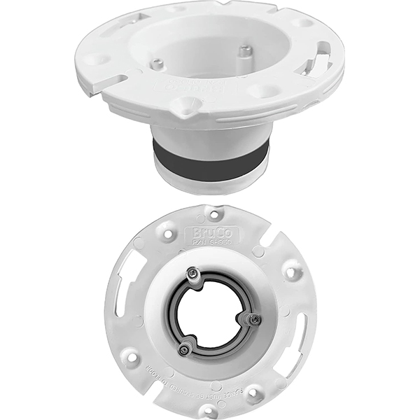 TOILET FLANGE - 4" PVC WHITE
