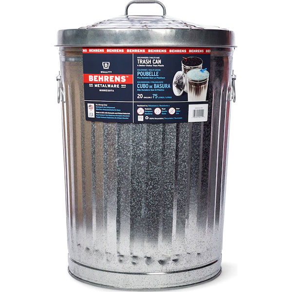 GARBAGE CAN - METAL 20 GAL.