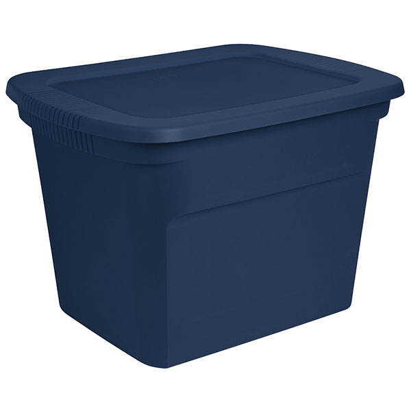 TOTE BOX - 18 GAL BLUE