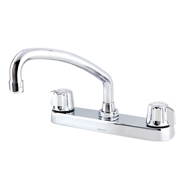 DECK FAUCET - GERBER 2 HANDLE SPOUT