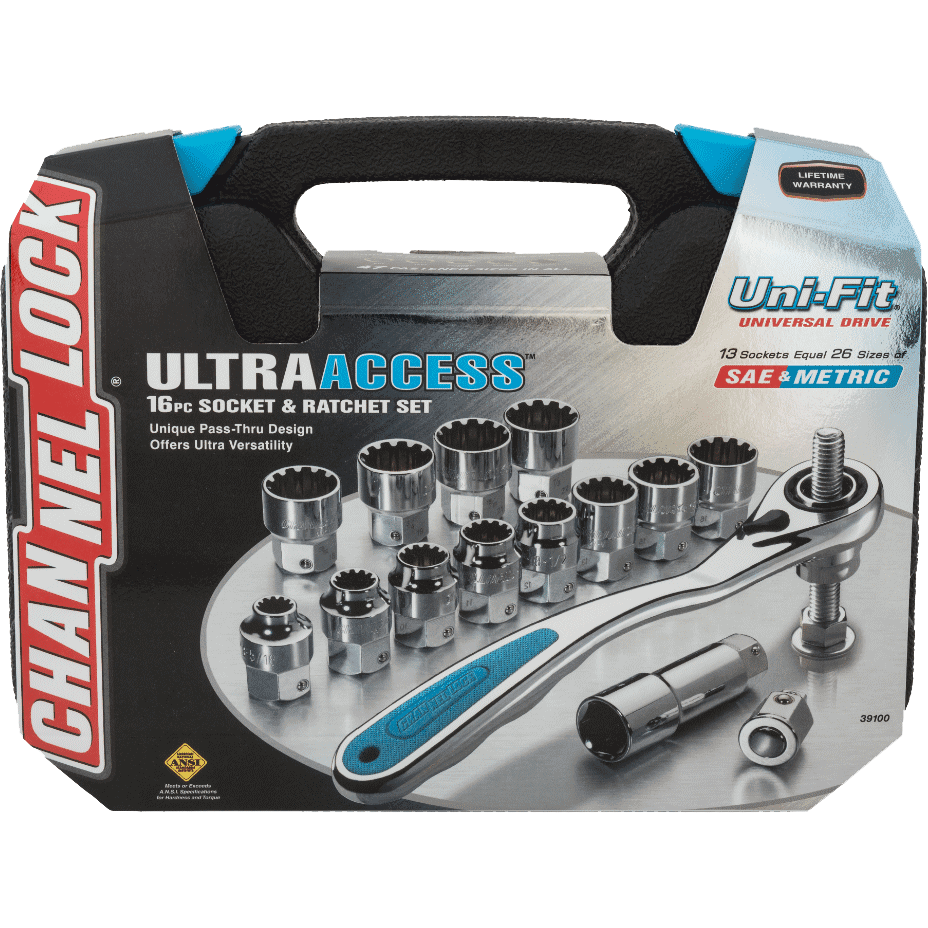 SOCKET SET - 16 PC SAE/METRIC