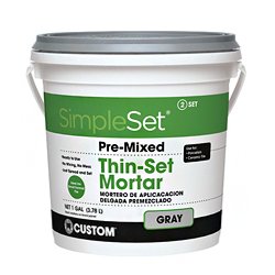 THINSET -  PRE MIXED GRAY GAL.